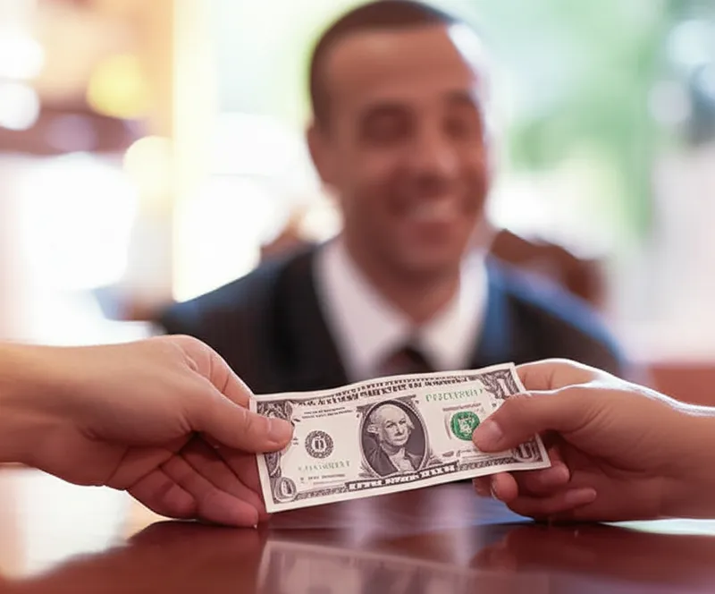 Illustration visuelle de pourboire: Pot-de-vin, dessous-de-table - Image 1