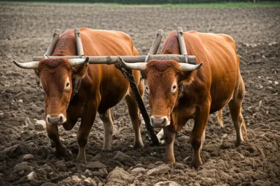 Illustration oxen - Image 1