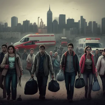 Illustration evacuated