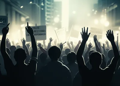 Illustration rioting - Image 1