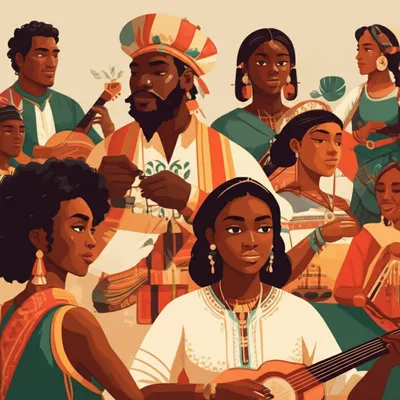 Illustration ethnic - Image 1