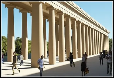 Illustration colonnade - Image 1