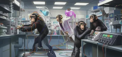 Illustration monks - Image 1