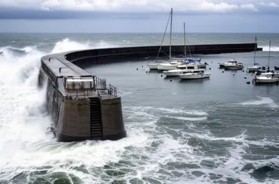 Illustration breakwater