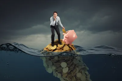 Illustration overspending