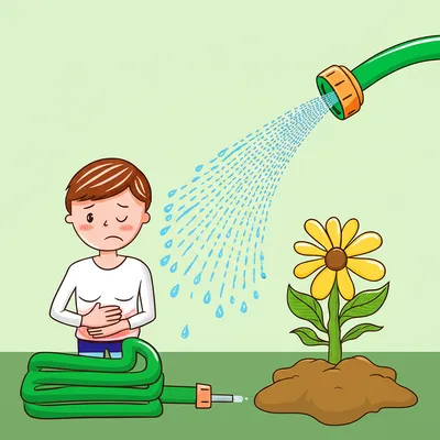 Illustration diarrhea