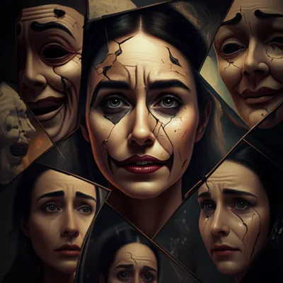 Illustration grimaces - Image 1