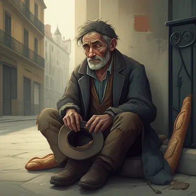 Illustration clochard - Image 1