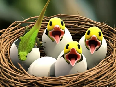 Illustration hatchlings