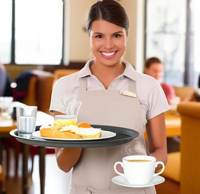 Illustration waitress