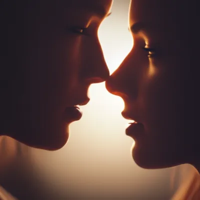 Illustration kissing