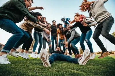 Illustration dogpiled