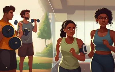 Illustration exercising