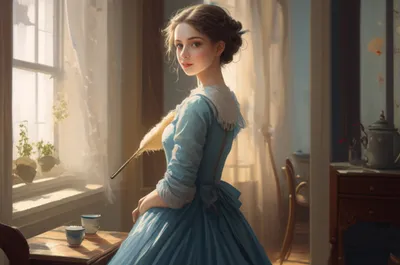 Illustration demoiselle - Image 1