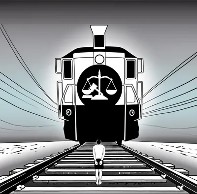 Illustration railroaded - Image 1