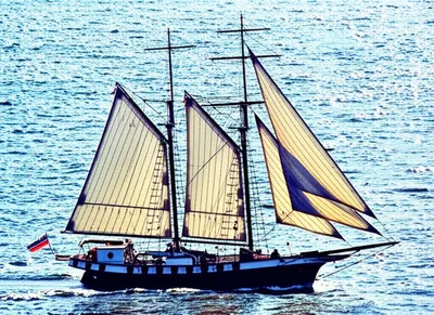 Illustration schooner - Image 1