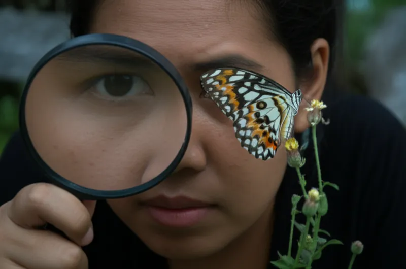 「observed」の視覚的なイラスト - 観察する, 観察