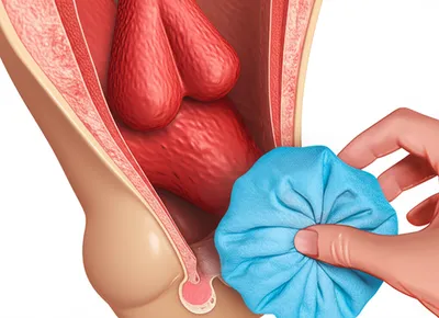 Illustration hemorrhoid