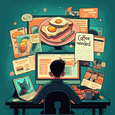 Illustration microblog