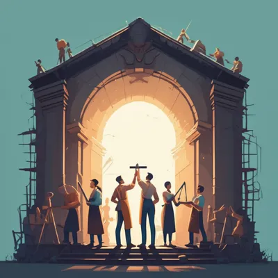 Illustration masons - Image 1