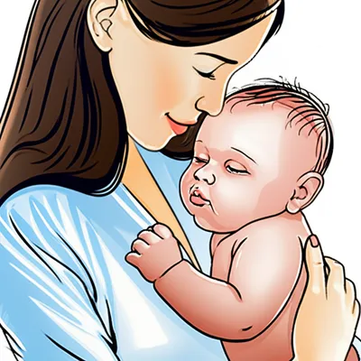 Illustration cradled - Image 1