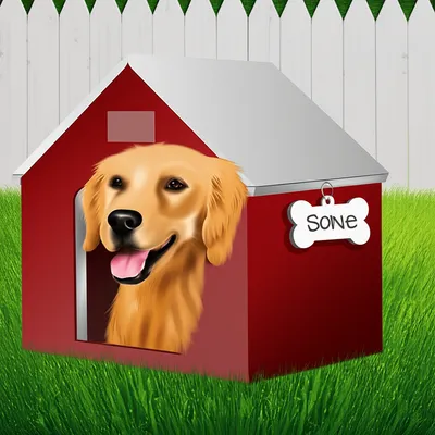Illustration doghouse