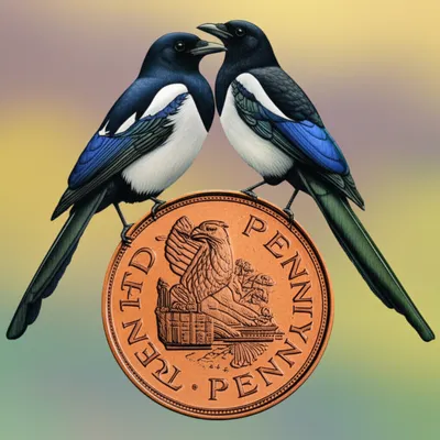 Illustration magpies - Image 1