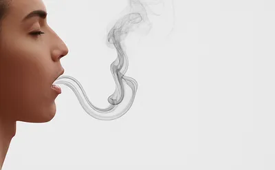 Illustration exhaling - Image 1