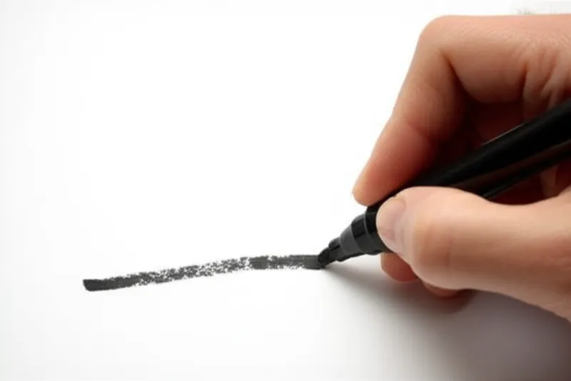 Illustration visuelle du mot « striking » - Biffer, rayer