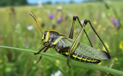 Illustration grasshoppers
