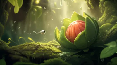 Illustration antherozoids