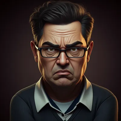 Illustration cantankerous