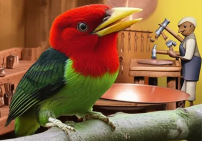 Illustration coppersmith - Image 1