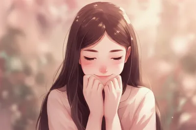 Illustration blushing - Image 1