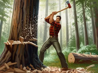 Illustration lumberjack - Image 1