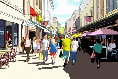 Illustration mall - Image 1