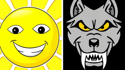 Illustration grinning - Image 1