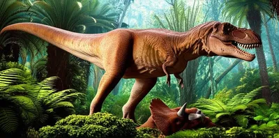 Illustration tyrannosaurs