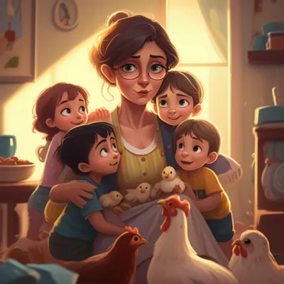 Illustration hens - Image 1