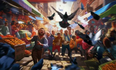 Illustration clamorous