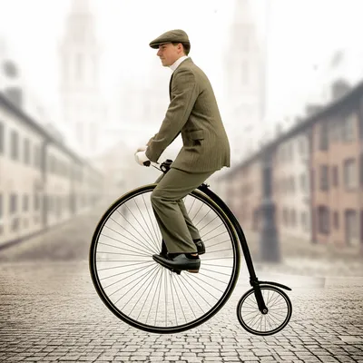 Illustration velocipede - Image 1