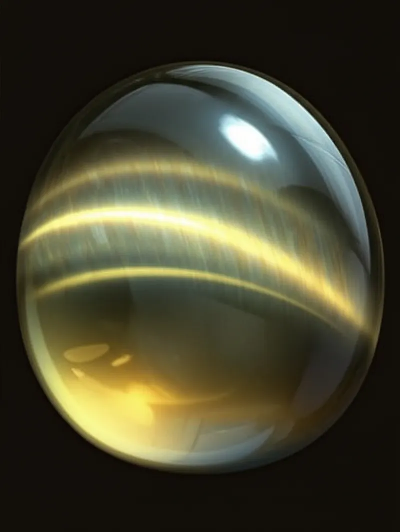 Illustration visuelle du mot « chatoyant » - Chatoyant, chatoyante