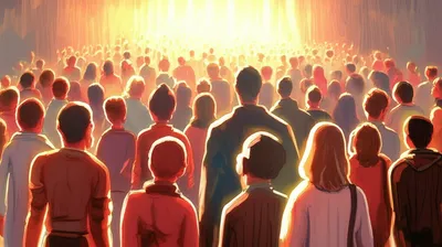 Illustration thronging - Image 1