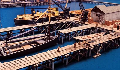 Illustration wharves - Image 1