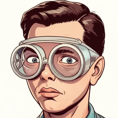 Illustration goggles - Image 1