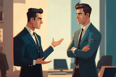 Illustration tussle - Image 1