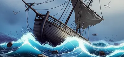 Illustration shipwreck - Image 1