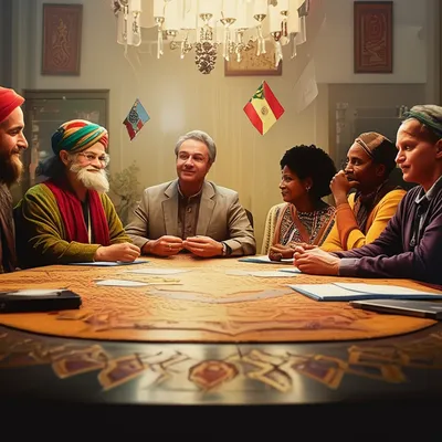 Illustration diplomats - Image 1