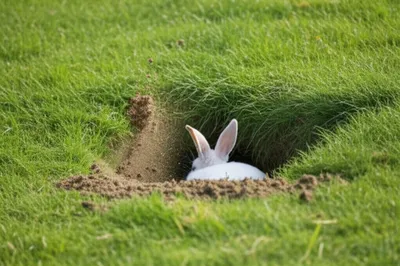 Illustration burrowing