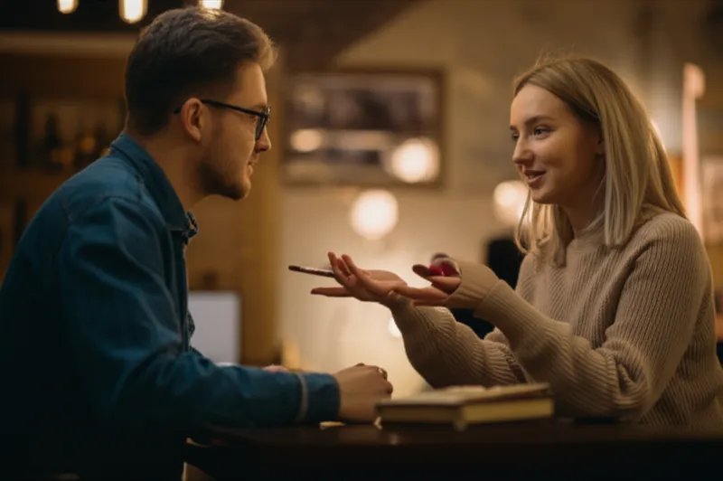 Illustration visuelle de conversant: Familier, au courant, averti - Image 1